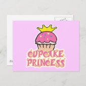 Cupcake Princess Postkarte (Vorne/Hinten)