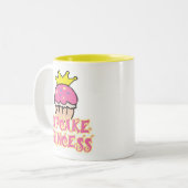 Cupcake Princess Zweifarbige Tasse (Vorderseite Links)