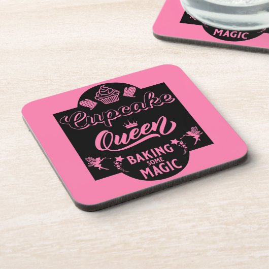Cupcake Queen Getränkeuntersetzer (Linke Seite)