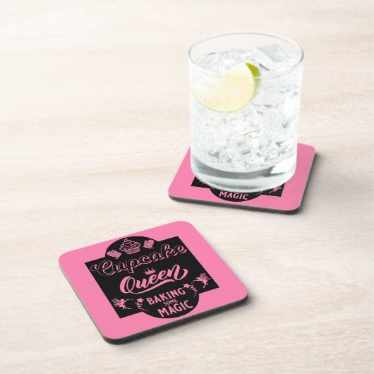 Cupcake Queen Getränkeuntersetzer (Rechte Seite)