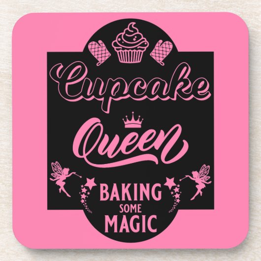 Cupcake Queen Getränkeuntersetzer (Vorderseite)