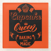 Cupcake Queen Glasuntersetzer (Vorderseite)