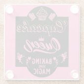 Cupcake Queen Glasuntersetzer (Rückseite)