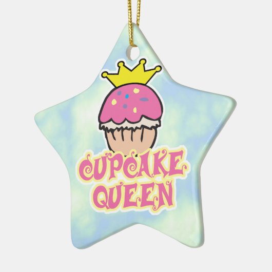 Cupcake Queen Keramik Ornament (Links)