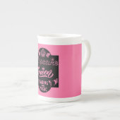 Cupcake Queen Porzellantasse (Vorderseite Rechts)