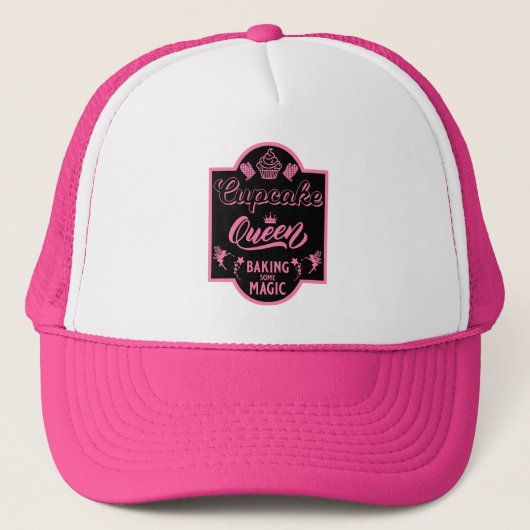 Cupcake Queen Truckerkappe (Vorderseite)