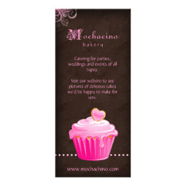 Cupcake Rack Card Broschüre Niedlich rosa Werbekarte