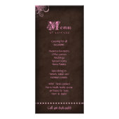 Cupcake Rack Card Broschüre Niedlich rosa Werbekarte (Hinten)