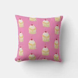 Cupcake Rainbow Sprinkles Throw Kissen