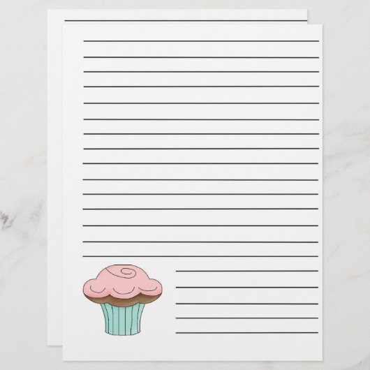 Cupcake Recipe Binder Pages (Vorne/Hinten)