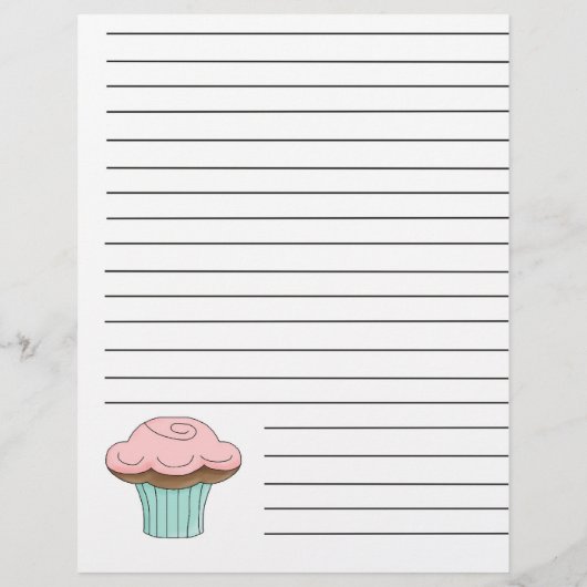 Cupcake Recipe Binder Pages (Rückseite)