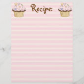 CupCake Rezept Papier (Vorderseite)