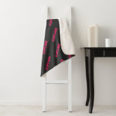 Cupcake Rosa Text Custom Schwarz Sherpadecke (Beispiel)