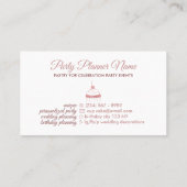 Cupcake Rose Niedlich Visitenkarte (Rückseite)