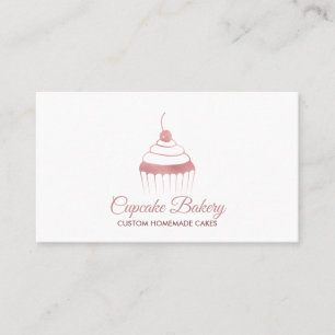 Cupcake Rose Niedlich Visitenkarte