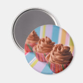 Cupcake Row Magnet (Vorderseite/Rückseite)