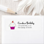 Cupcake Rücksendeadressen-Aufkleber (Insitu)