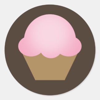 Cupcake Runder Aufkleber