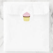 Cupcake Runder Aufkleber (Tasche)