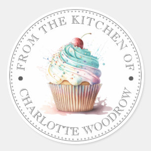 Cupcake Runder Aufkleber