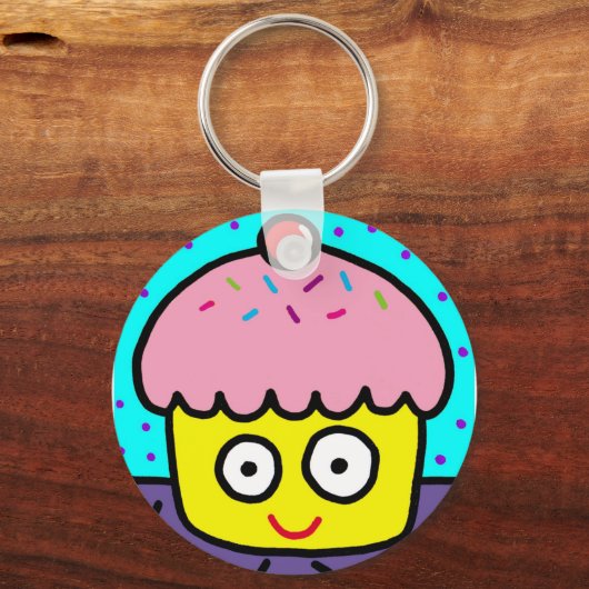 Cupcake-Schlüsselanhänger Schlüsselanhänger (Vorderseite)