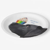 Cupcake - Schwarzes Labor Pappteller (Schrägansicht)