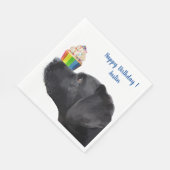 Cupcake - Schwarzes Labor Serviette (Ecke)