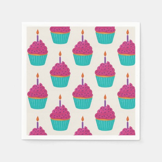 Cupcake Serviette (Vorderseite)