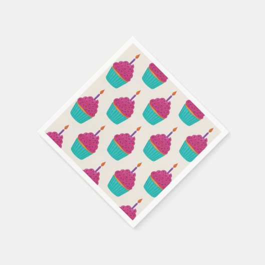 Cupcake Serviette (Ecke)