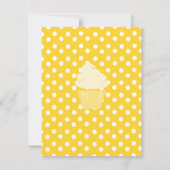 Cupcake Shaping up nett Einladung (Rückseite)