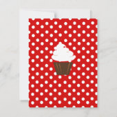 Cupcake Shaping up nett Einladung (Rückseite)