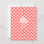 Cupcake Shaping up nett Einladung (Rückseite)