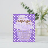 Cupcake Shaping up nett Einladung (Stehend Vorderseite)