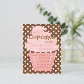 Cupcake Shaping up nett Einladung (Stehend Vorderseite)