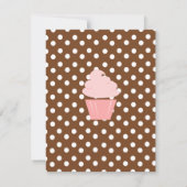 Cupcake Shaping up nett Einladung (Rückseite)