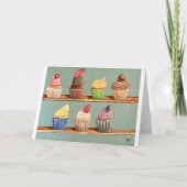 Cupcake Shelfie Note Card (Vorderseite)
