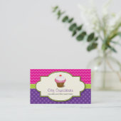 Cupcake Shop Business Card Visitenkarte (Stehend Vorderseite)