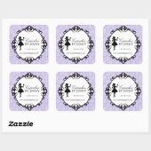 Cupcake Silhouette Packing Stickers (Blatt)