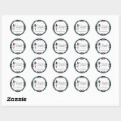 Cupcake Silhouette Packing Stickers (Blatt)