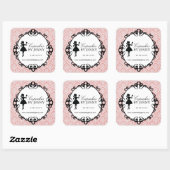 Cupcake Silhouette Packing Stickers (Blatt)