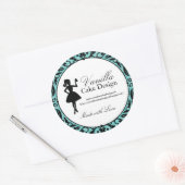 Cupcake Silhouette Packing Stickers (Umschlag)