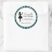 Cupcake Silhouette Packing Stickers (Tasche)
