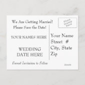 Cupcake Smile Face Ankündigungspostkarte (Rückseite)