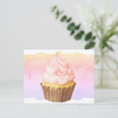Cupcake Solo Postkarte (Stehend Vorderseite)