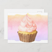 Cupcake Solo Postkarte (Vorne/Hinten)