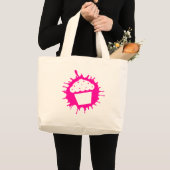 Cupcake-Splat Jumbo Stoffbeutel (Vorderseite (Produkt))