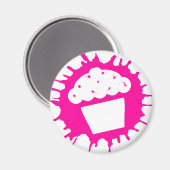 Cupcake-Splat Magnet (Vorderseite/Rückseite)