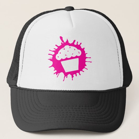 Cupcake-Splat Truckerkappe (Vorderseite)