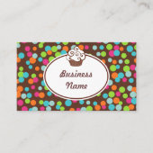 Cupcake Sprinkles Business Cards Visitenkarte (Vorderseite)