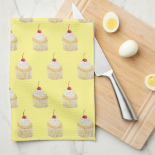 Cupcake Sprinkles Cherry Muster Küchentuch